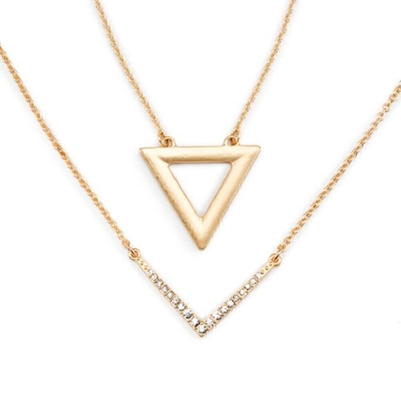 😍 3 for $15 Delicately Yours™ Necklaces - Chevron - Picture 1 of 1